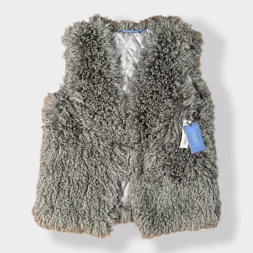 Simply Vera by Vera Wang NWT faux sheep fur vest Size S/M